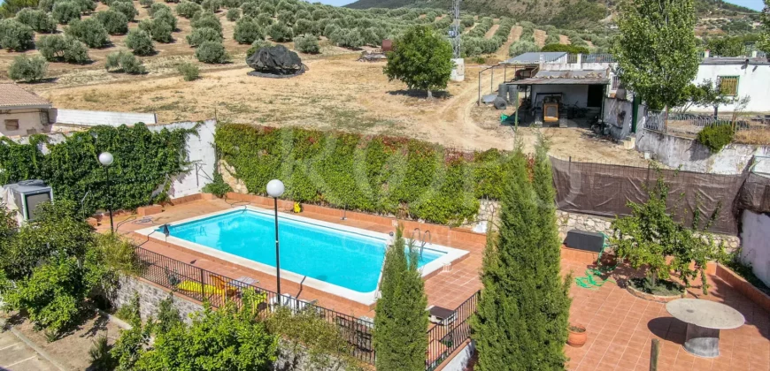 Finca ecuestre con vivienda y piscina a la venta en Jaén